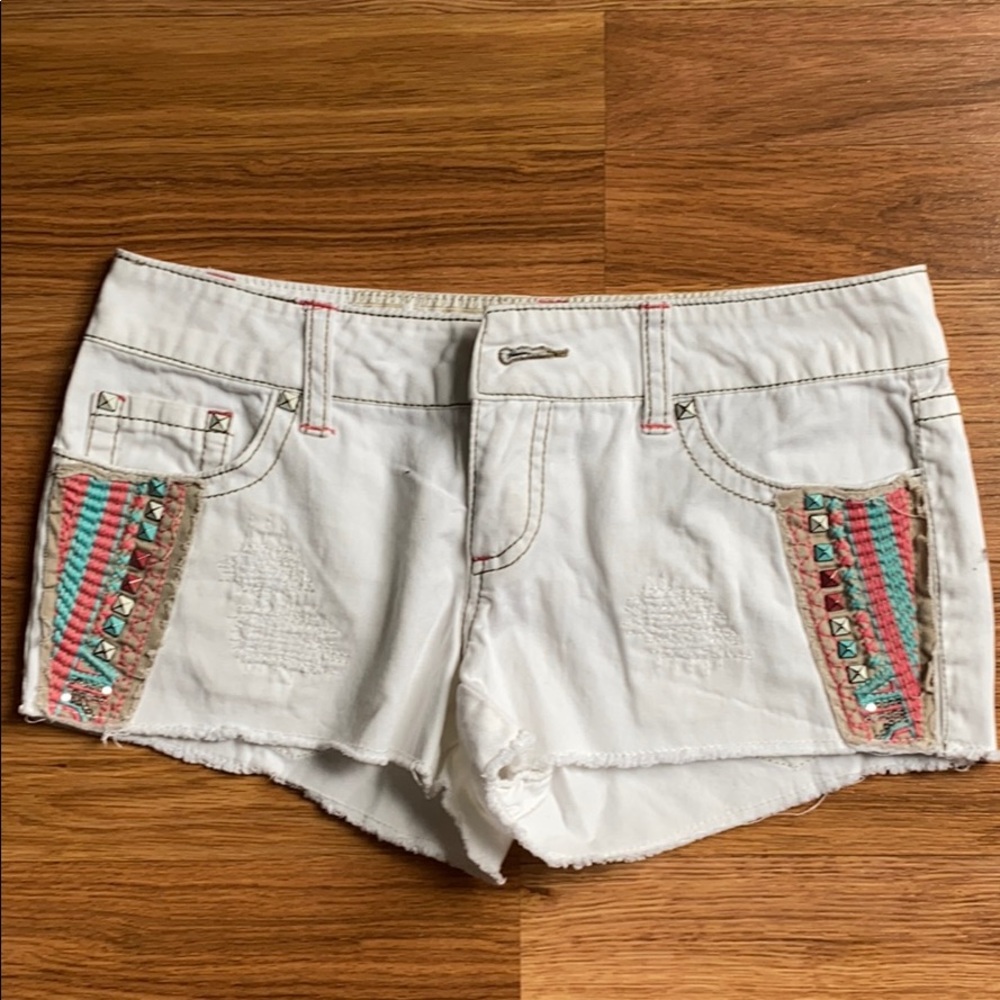 Daytrip white short shorts size 25